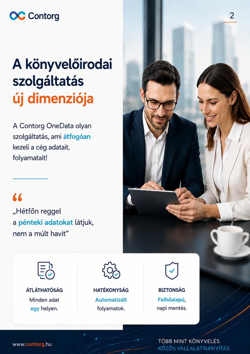 Közös digitális rendszerben dolgozó üzleti partnerek